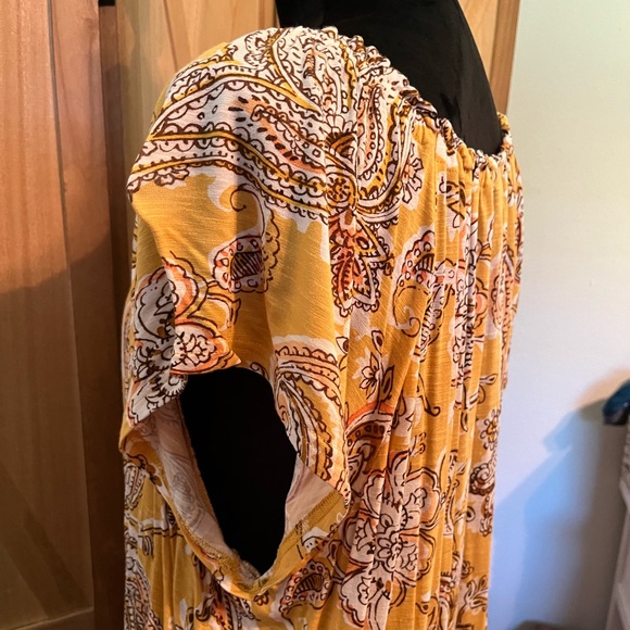 Yellow floral boho blouse - Picture 4 of 5